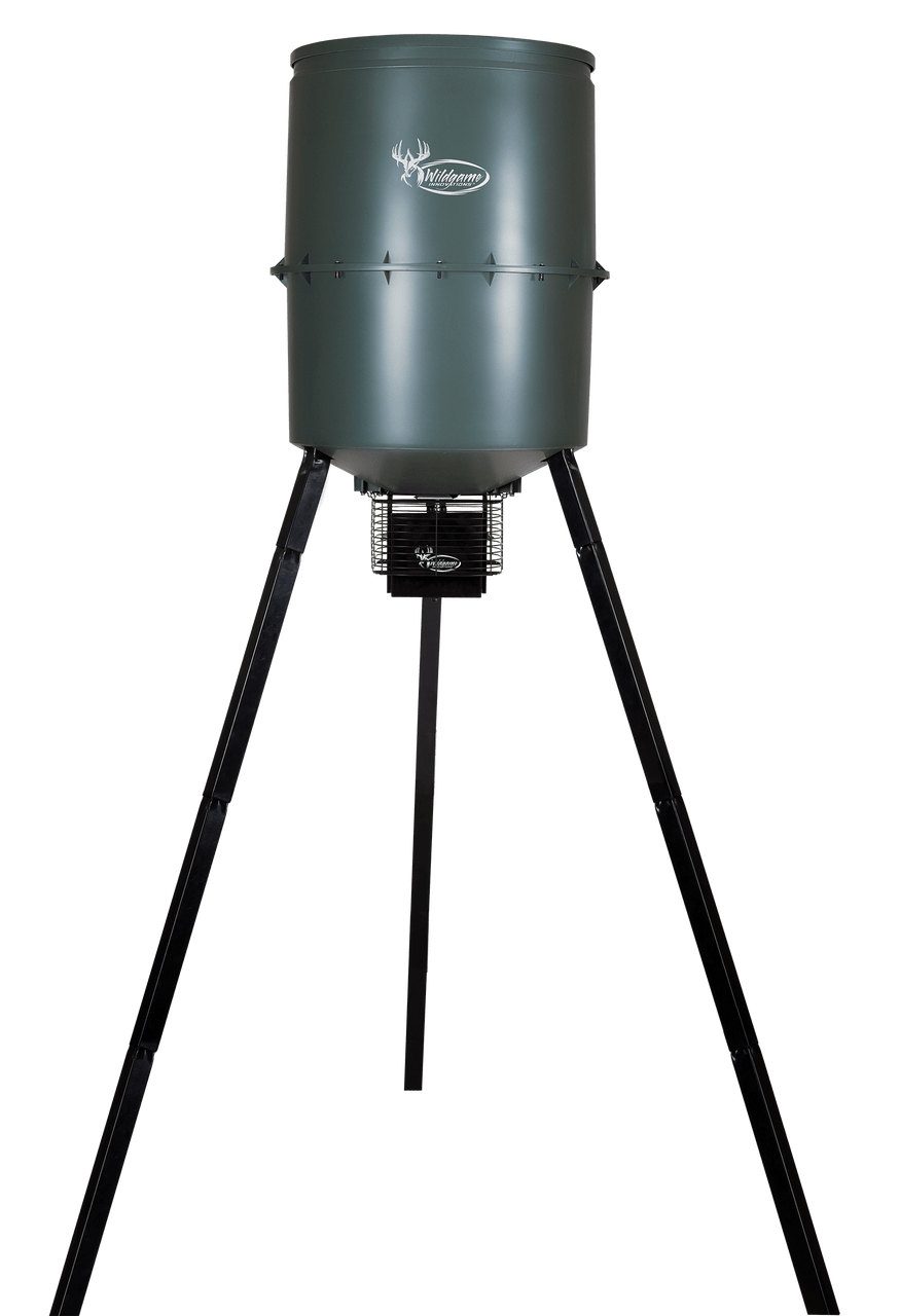 Wildgame Innovations Quick-Set Pro WGI-WGIFD0030 270lb tripod deer feeder manufacturer product photo